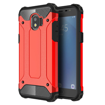 Microsonic Samsung Galaxy J4 Kılıf Rugged Armor Kırmızı Microsonic Samsung Galaxy J4 Kılıf Rugged Armor Kırmızı