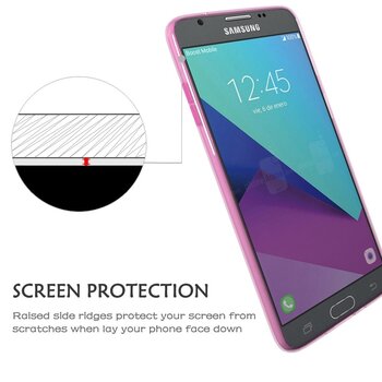 Microsonic Samsung Galaxy J5 Pro Kılıf Transparent Soft Pembe