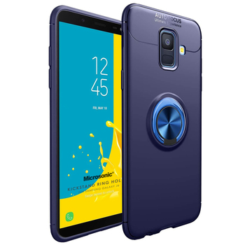 Microsonic Samsung Galaxy J6 Kılıf Kickstand Ring Holder Lacivert Microsonic Samsung Galaxy J6 Kılıf Kickstand Ring Holder Lacivert