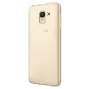 Microsonic Samsung Galaxy J6 Kılıf Transparent Soft Beyaz