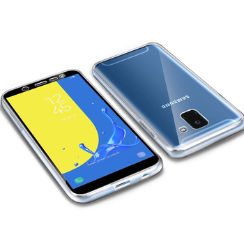 Microsonic Samsung Galaxy J6 Kılıf Komple Gövde Koruyucu Silikon Şeffaf