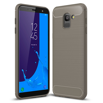 Microsonic Samsung Galaxy J6 Kılıf Room Silikon Gri Microsonic Samsung Galaxy J6 Kılıf Room Silikon Gri