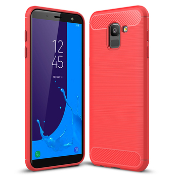 Microsonic Samsung Galaxy J6 Kılıf Room Silikon Kırmızı Microsonic Samsung Galaxy J6 Kılıf Room Silikon Kırmızı