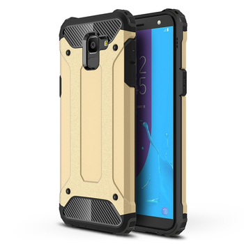 Microsonic Samsung Galaxy J6 Kılıf Rugged Armor Gold