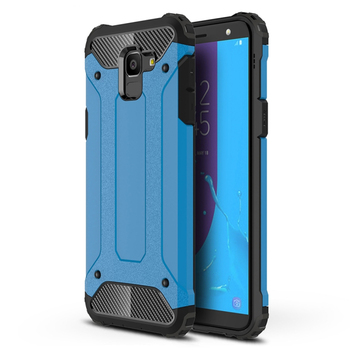 Microsonic Samsung Galaxy J6 Kılıf Rugged Armor Mavi