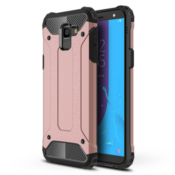 Microsonic Samsung Galaxy J6 Kılıf Rugged Armor Rose Gold Microsonic Samsung Galaxy J6 Kılıf Rugged Armor Rose Gold