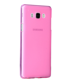 Microsonic Samsung Galaxy J7 2016 Kılıf Transparent Soft Pembe