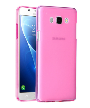 Microsonic Samsung Galaxy J7 2016 Kılıf Transparent Soft Pembe