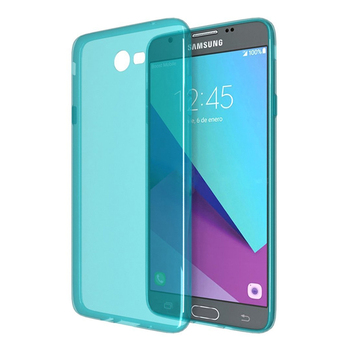 Microsonic Samsung Galaxy J7 2017 Kılıf Transparent Soft Mavi
