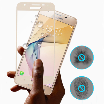 Microsonic Samsung Galaxy J7 Core Kavisli Temperli Cam Ekran Koruyucu Film Beyaz