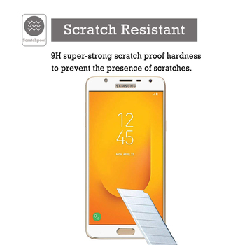 Microsonic Samsung Galaxy J7 Duo Kavisli Temperli Cam Ekran Koruyucu Film Beyaz