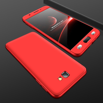 Microsonic Samsung Galaxy J7 Prime 2 Kılıf Double Dip 360 Protective AYS Kırmızı