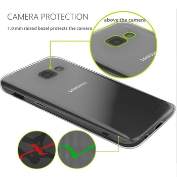Microsonic Samsung Galaxy J7 Prime 2 Kılıf 6 tarafı tam full koruma 360 Clear Soft Şeffaf