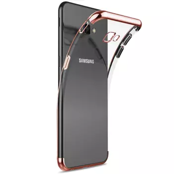 Microsonic Samsung Galaxy J7 Prime Kılıf Skyfall Transparent Clear Rose Gold
