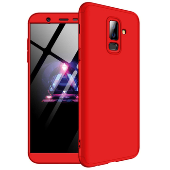Microsonic Samsung Galaxy J8 Kılıf Double Dip 360 Protective AYS Kırmızı Microsonic Samsung Galaxy J8 Kılıf Double Dip 360 Protective AYS Kırmızı
