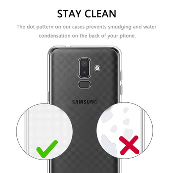 Microsonic Samsung Galaxy J8 Kılıf Transparent Soft Beyaz