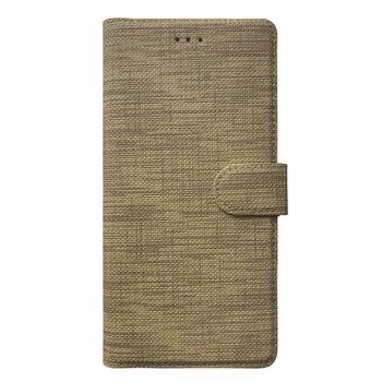 Microsonic Samsung Galaxy M11 Kılıf Fabric Book Wallet Gold