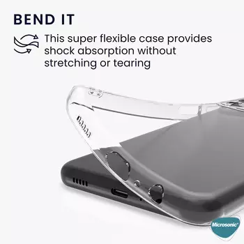 Microsonic Samsung Galaxy M13 Kılıf Transparent Soft Şeffaf