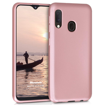Microsonic Samsung Galaxy M20 Kılıf Matte Silicone Rose Gold Microsonic Samsung Galaxy M20 Kılıf Matte Silicone Rose Gold