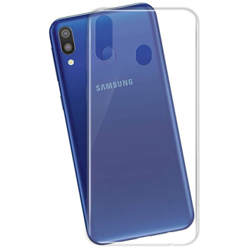 Microsonic Samsung Galaxy M20 Kılıf Transparent Soft Beyaz