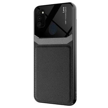 Microsonic Samsung Galaxy M21 Kılıf Uniq Leather Siyah