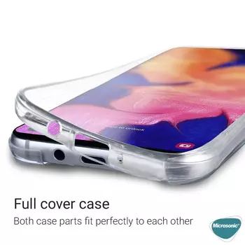 Microsonic Samsung Galaxy M22 Kılıf Komple Gövde Koruyucu Şeffaf