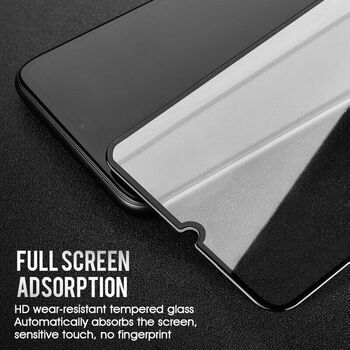 Microsonic Samsung Galaxy M30S Kavisli Temperli Cam Ekran Koruyucu Film Siyah