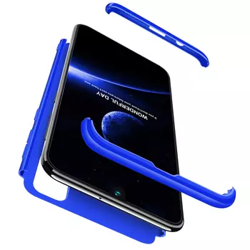 Microsonic Samsung Galaxy M30s Kılıf Double Dip 360 Protective Mavi