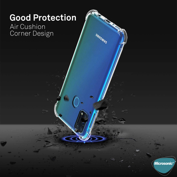 Microsonic Samsung Galaxy M31 Kılıf Anti Shock Silikon Şeffaf