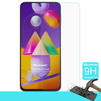 Microsonic Samsung Galaxy M31s Temperli Cam Ekran Koruyucu Film
