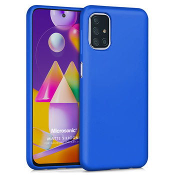 Microsonic Samsung Galaxy M31s Kılıf Matte Silicone Mavi Microsonic Samsung Galaxy M31s Kılıf Matte Silicone Mavi