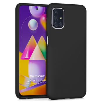 Microsonic Samsung Galaxy M31s Kılıf Matte Silicone Siyah Microsonic Samsung Galaxy M31s Kılıf Matte Silicone Siyah