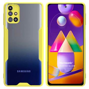 Microsonic Samsung Galaxy M31S Kılıf Paradise Glow Sarı