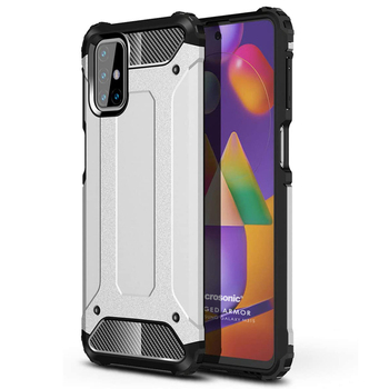 Microsonic Samsung Galaxy M31s Kılıf Rugged Armor Gümüş Microsonic Samsung Galaxy M31s Kılıf Rugged Armor Gümüş