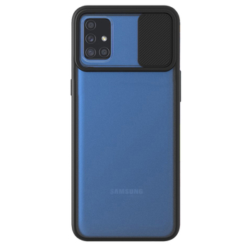 Microsonic Samsung Galaxy M31S Kılıf Slide Camera Lens Protection Siyah