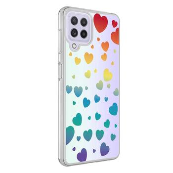 Microsonic Samsung Galaxy M32 4G Braille Feel Desenli Kılıf Heart
