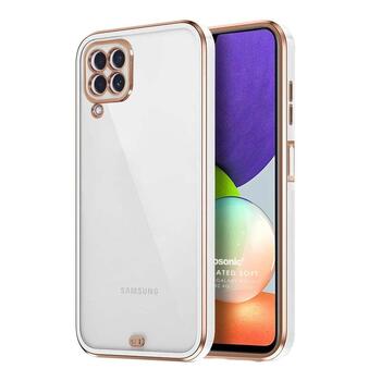 Microsonic Samsung Galaxy M32 4G Kılıf Laser Plated Soft Beyaz Microsonic Samsung Galaxy M32 4G Kılıf Laser Plated Soft Beyaz
