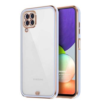 Microsonic Samsung Galaxy M32 4G Kılıf Laser Plated Soft Lila Microsonic Samsung Galaxy M32 4G Kılıf Laser Plated Soft Lila