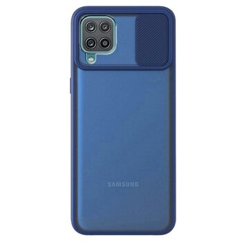 Microsonic Samsung Galaxy M32 4G Kılıf Slide Camera Lens Protection Lacivert