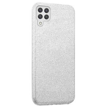 Microsonic Samsung Galaxy M32 4G Kılıf Sparkle Shiny Gümüş