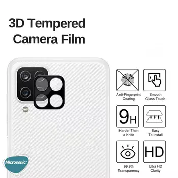 Microsonic Samsung Galaxy M33 Kamera Lens Koruma Camı V2 Siyah