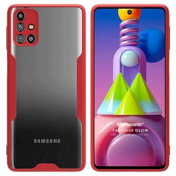 Microsonic Samsung Galaxy M51 Kılıf Paradise Glow Kırmızı