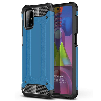 Microsonic Samsung Galaxy M51 Kılıf Rugged Armor Mavi Microsonic Samsung Galaxy M51 Kılıf Rugged Armor Mavi
