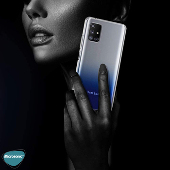 Microsonic Samsung Galaxy M51 Kılıf Transparent Soft Şeffaf