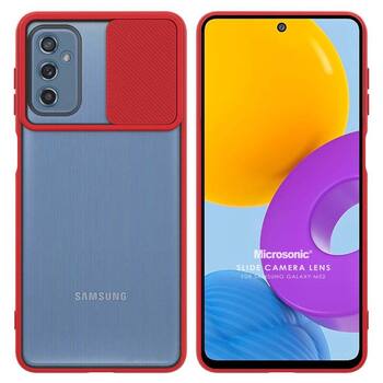Microsonic Samsung Galaxy M52 Kılıf Slide Camera Lens Protection Kırmızı Microsonic Samsung Galaxy M52 Kılıf Slide Camera Lens Protection Kırmızı