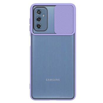 Microsonic Samsung Galaxy M52 Kılıf Slide Camera Lens Protection Lila