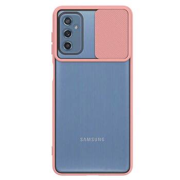 Microsonic Samsung Galaxy M52 Kılıf Slide Camera Lens Protection Pembe