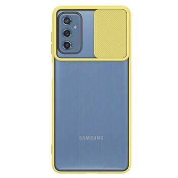 Microsonic Samsung Galaxy M52 Kılıf Slide Camera Lens Protection Sarı