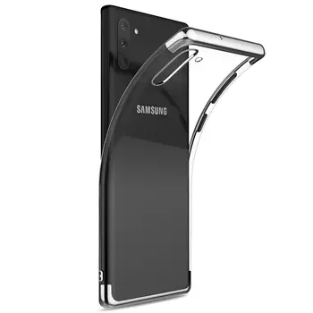 Microsonic Samsung Galaxy Note 10 Kılıf Skyfall Transparent Clear Gümüş