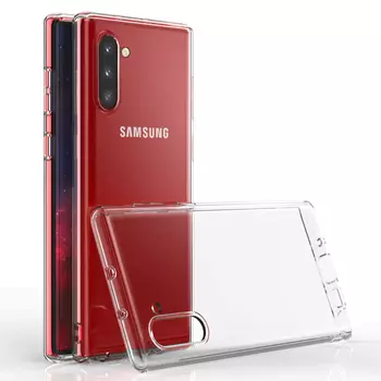 Microsonic Samsung Galaxy Note 10 Kılıf Transparent Soft Beyaz